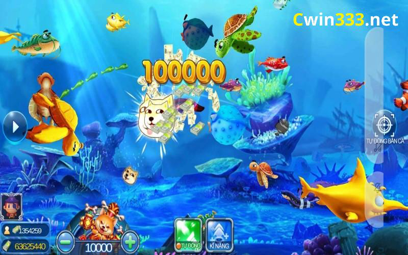 Cách chơi bắn cá Golden Toad tại cổng game Cwin333